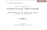 Diplomacia Paraguayo-Boliviana antecedentes de los tratados de límites y causas de su fracaso de Fulgencio R. Moreno - Asunción año 1904