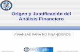 Origen y Justiciacion Del Analisis de EEFF