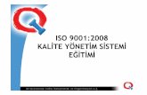 ISO 9001 2008 Kalite Eğitimi