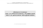 Directorio de La Pastoral Familiar de La Iglesia de España