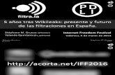 Filtraciones en España: 5 años tras Wikileaks