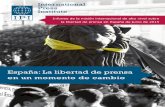 Libertad de Prensa en España en un momento de cambio