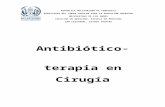 Antibioticoterapia en Cirugia 2016