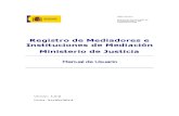 Registro de Mediadores e Instituciones de Mediación Ministerio de Justicia