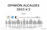 Encuesta Gallup alcaldía de Cali agosto de 2015