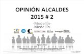Eencuesta Gallup alcaldía de Madellín agosto de 2015
