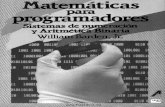 Matemáticas Para Programadores Sistemas de Numeración y Aritmética Binaria