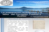 La Preparación Académica y la Labor Del Contador Público y Auditor