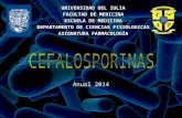 3era Clase: CEFALOSPORINAS, CARBAPENEMICOS, AZTREONAM. ANUAL 2014.ppt