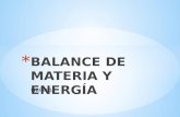 Balance de Materia y Energía