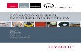 Catálogo General Experimentos de Física LD