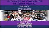 Programa de Federación 2° Vuelta - Lista 3 FEV-UNAB