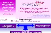 Panorama actual del Cáncer de Mama Prioridad apremiante para la salud en México