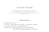 Tumor Tiroid - Case presentation