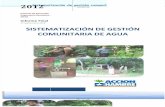 Sistematización de gestión comunitaria de agua - Nicaragua