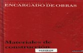 Nueva Enciclopedia Del Encargado de Obras- Materiales de Construcción