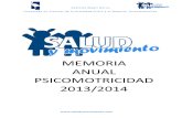 Memoria Anual Psicomotricidad 2013-2014 .Gabriela.