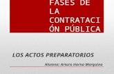Fases de La Contratación Pública_los Actos Preparatorios_arturo Horna Marquina