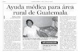 Ayuda médica para área rural de Guatemala