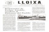 LLOIXA. Número 35, mayo/maig 1985. Butlletí informatiu de Sant Joan. Boletín informativo de Sant Joan. Autor: Asociación Cultural Lloixa