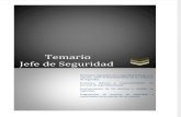 ● Temario - JEFE DE SEGURIDAD