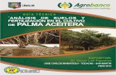 Analsis de Suelos y Fertilidad Del Cultivo de La Palma Aceitera