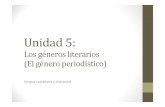 U5. Los géneros literarios (PERIODÍSTICO)