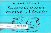 Rafael Alberti, Canciones para Altair