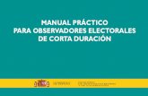 Manual Practico Observadores Electorales Corta Duracion