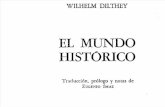 DILTHEY -El Mundo Histórico II