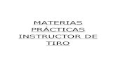 Materia Practica Instructor de Tiro