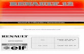 Manual del usuario de Renault 12 de 1992