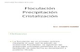 Floculación Precipitación Cristalización