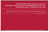 Partidos Políticos y Democracia en Perspectivas Teóricas Prácticas