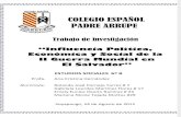 Influencia de la II Guerra Mundial en El Salvador - Colegio Arrupe - Investigacion Sociales 6° B-2012