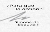 Simone de Beauvoir,  Para qué la acción