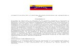 Constitucion de La Republica Bolivar Ian A de Venezuela