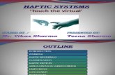 Haptic System Presentation,Teena