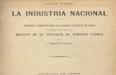 La industria nacional 1889-1890. Estudios i descripciones de algunas fábricas de Chile publicadas en el Boletín de la Sociedad de Fomento Fabril. Cuaderno I. (1891)