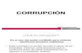 Exposición sobre Corrupción