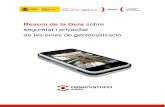 (Versió en Valencià) Resum de la Guia sobre seguretat i privacitat de les eines de geolocalització