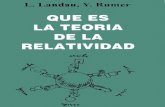 Qué es la Teoría de la Relatividad - L. Landau, Y. Rumer (8ª Edición)