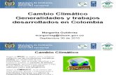 Cambio climático: generalidades y trabajos desarrollados en Colombia