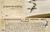 Cuaresma - 40 Ideas del Papa Benedicto XVI