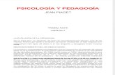 Piaget Jean - Psicología y pedagogía