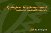 Política Institucional de Semilleros de Investigación y Jóvenes Investigadores