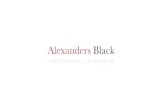Alexanders black brand presentation 1