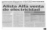 Noticias del Sector Energético 4 Abril 2015