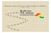 Bolivia: 25 años construyendo democracia