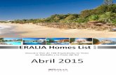 Revista ERALIA Homes list (Abril 2015)